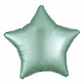 Folieballong Stjärna Silke Mintgrön