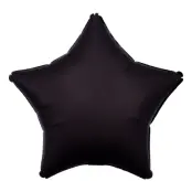Folieballong Stjärna Silke Svart