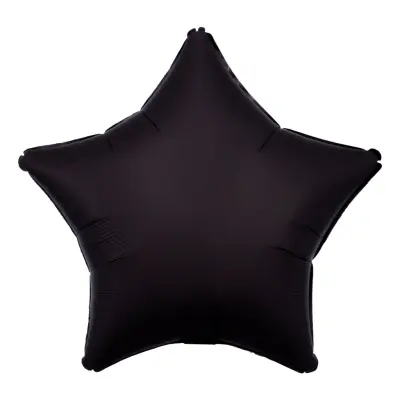 Folieballong Stjärna Silke Svart