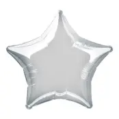 Folieballong Stjärna Silver
