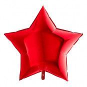 Folieballong Stjärna Stor Röd