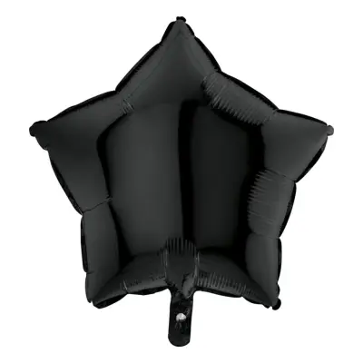 Folieballong Stjärna Svart