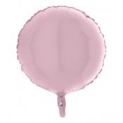 Folieballong Stor Rund Pastellrosa - 91 cm