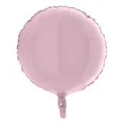 Folieballong Stor Rund Pastellrosa - 91 cm