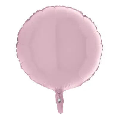 Folieballong Stor Rund Pastellrosa - 91 cm