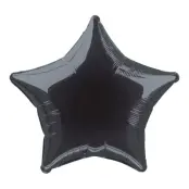 Folieballong Svart Stjärna