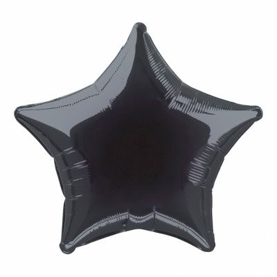 Folieballong Svart Stjärna