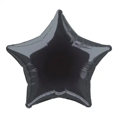 Folieballong Svart Stjärna