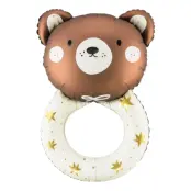 Folieballong Teddybjörn Skallra