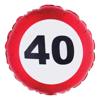 Folieballong Trafikskylt 40