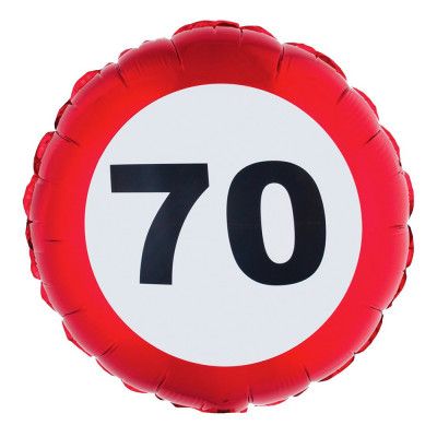 Folieballong Trafikskylt 70