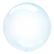 Folieballong Transparent Blå