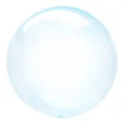 Folieballong Transparent Blå