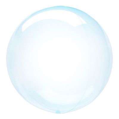 Folieballong Transparent Blå