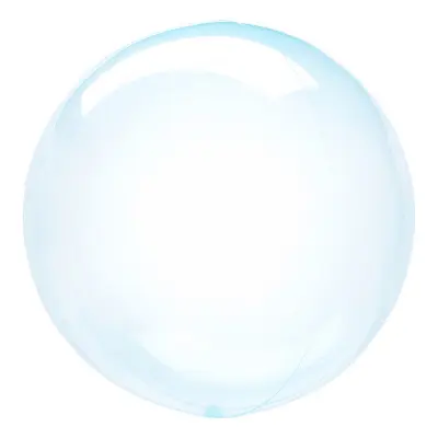 Folieballong Transparent Blå