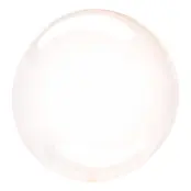 Folieballong Transparent Gul