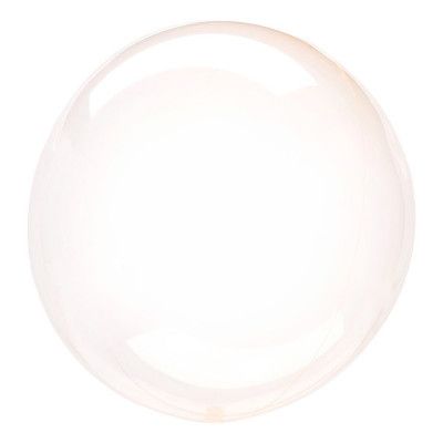 Folieballong Transparent Gul
