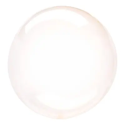 Folieballong Transparent Gul
