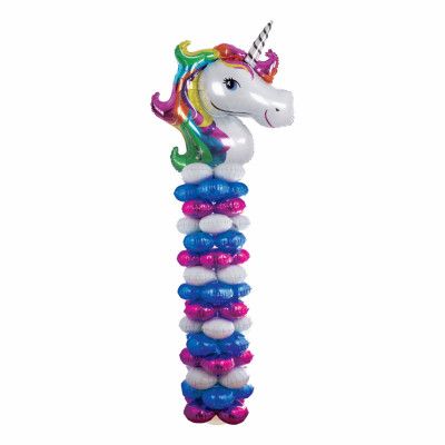 Folieballong Unicorn Pelare Kit