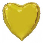 Folieballong XL Hjärta Guld