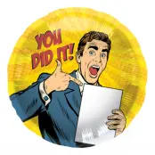 Folieballong You Did It Rund