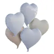 Folieballonger Kit Hjärtan - 5-pack