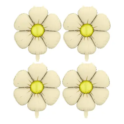 Folieballonger Prästkragar Créme för Ballongbåge - 4-pack