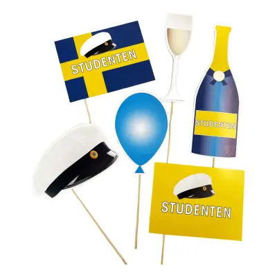 Fotoprops Studenten - 6-pack