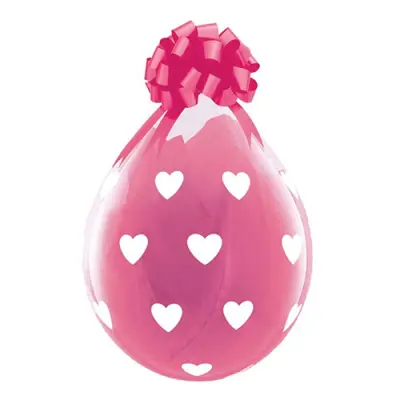 Fyllningsballonger Hjärtan - 25-pack