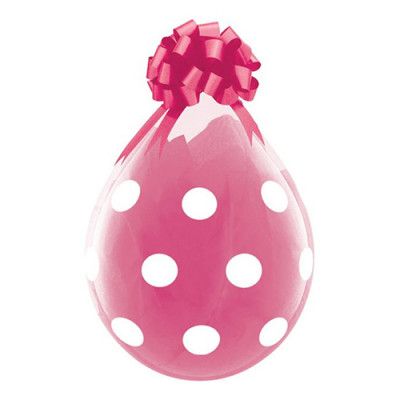 Fyllningsballonger Polka Dot - 25-pack