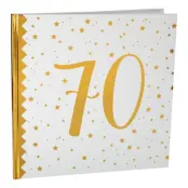 Gästbok 70 Vit/Guld