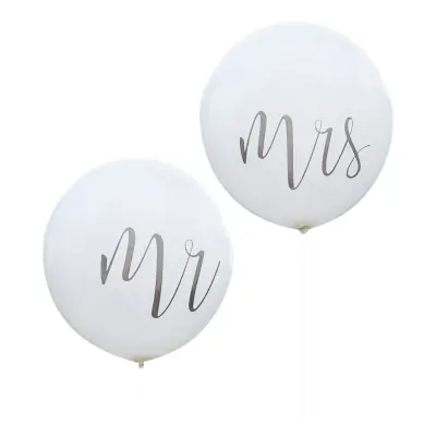 Gigantiska Ballonger Mr&Mrs Vita - 2-pack