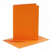 Gratulationskort Orange - 6-pack