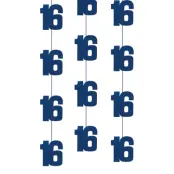 Hängande Dekorationer 16 Blå - 6-pack