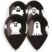 Halloweenballonger Spöke 33cm 5-pack