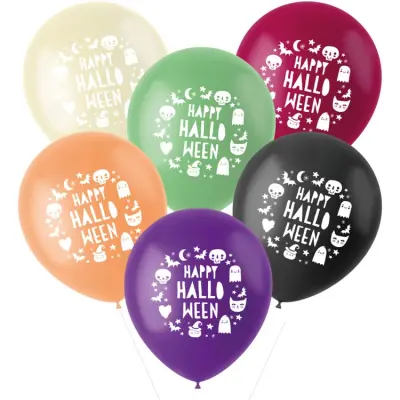 Happy Halloween Ballonger 6-pack