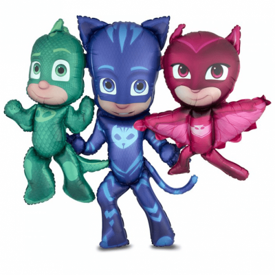 Heliumballong airwalker Pyjamashjältarna