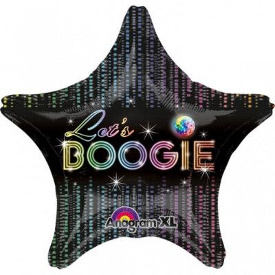 Heliumballong disco - stjärnformad let's boogie