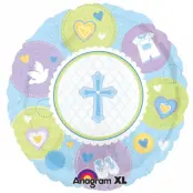 Heliumballong dop blå