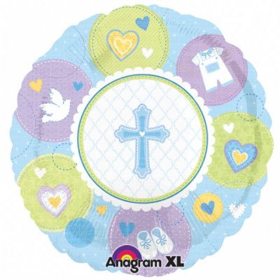 Heliumballong dop blå