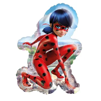 Heliumballong Miraculous formad som Ladybug