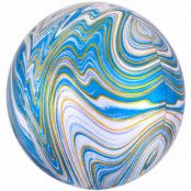 Heliumballong Orbz marmorerad - blå