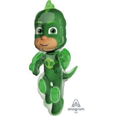 Heliumballong superstor Pyjamashjältarna Gecko