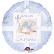 Heliumballong till dop i blått