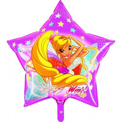 Heliumballong Winx stjärnformad
