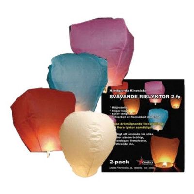 Rislyktor Flerfärgade - 2-pack