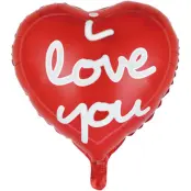 Hjärta"I Love You"Folieballong 46 cm