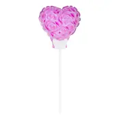 Hjärtballong på Pinne Rosa Rosor