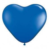 Hjärtballonger Blåa - 10-pack