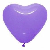 Hjärtballonger Lila - 10-pack